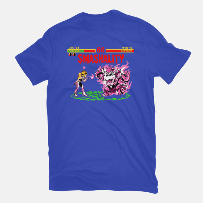 Smash Kombat-Womens-Fitted-Tee-demonigote