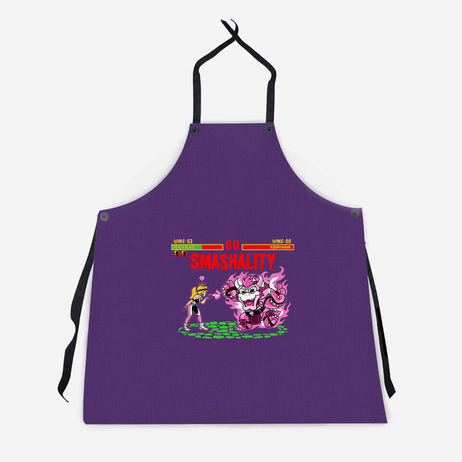 Smash Kombat-Unisex-Kitchen-Apron-demonigote