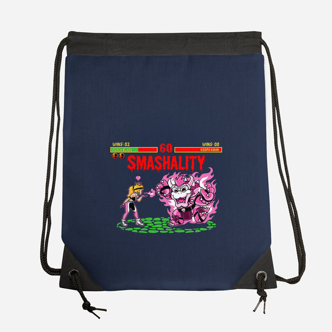 Smash Kombat-None-Drawstring-Bag-demonigote