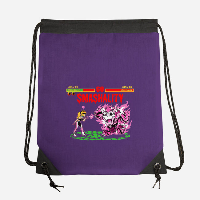 Smash Kombat-None-Drawstring-Bag-demonigote