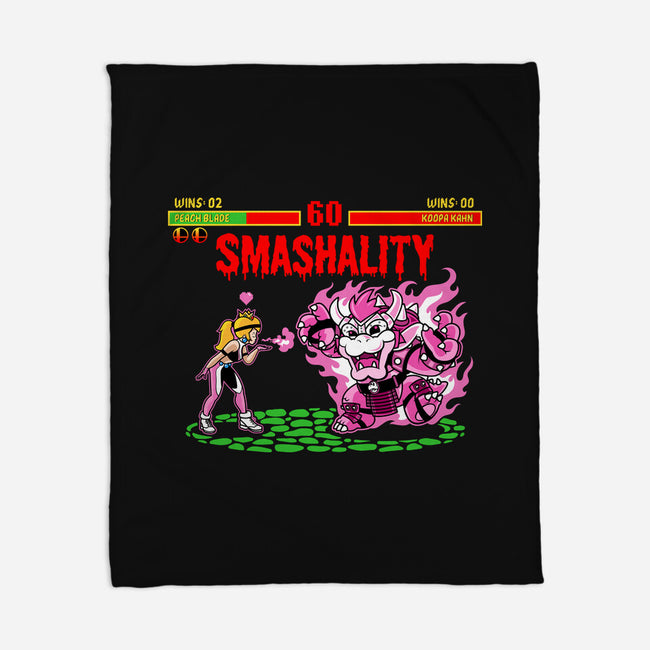 Smash Kombat-None-Fleece-Blanket-demonigote