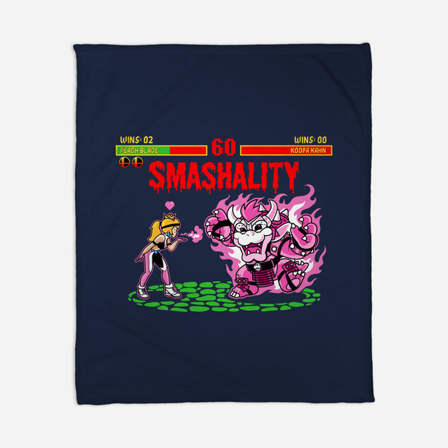 Smash Kombat-None-Fleece-Blanket-demonigote