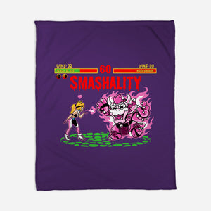 Smash Kombat-None-Fleece-Blanket-demonigote