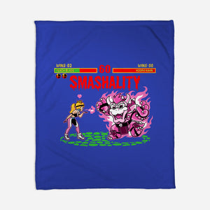 Smash Kombat-None-Fleece-Blanket-demonigote