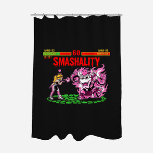 Smash Kombat-None-Polyester-Shower Curtain-demonigote
