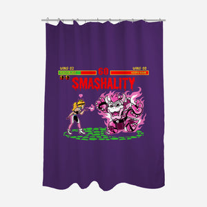 Smash Kombat-None-Polyester-Shower Curtain-demonigote
