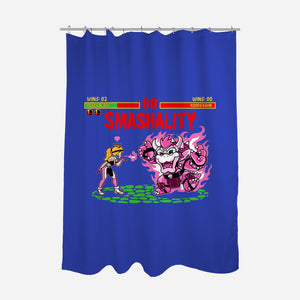 Smash Kombat-None-Polyester-Shower Curtain-demonigote