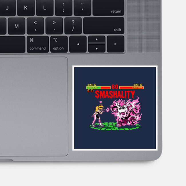 Smash Kombat-None-Glossy-Sticker-demonigote