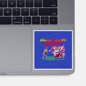 Smash Kombat-None-Glossy-Sticker-demonigote