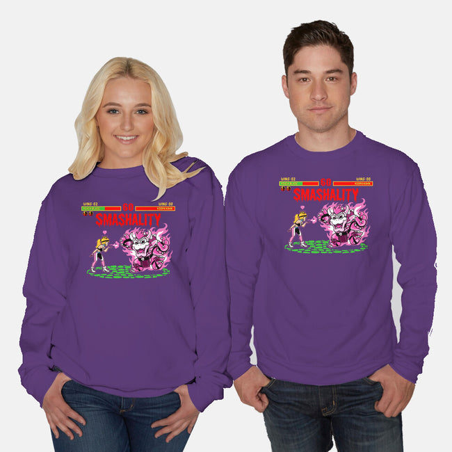 Smash Kombat-Unisex-Crew Neck-Sweatshirt-demonigote