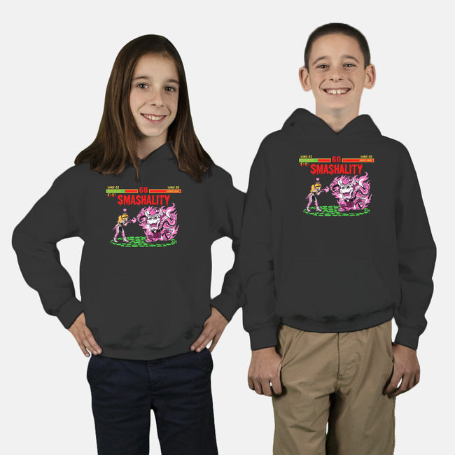 Smash Kombat-Youth-Pullover-Sweatshirt-demonigote