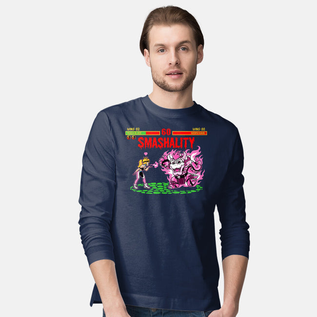 Smash Kombat-Mens-Long Sleeved-Tee-demonigote