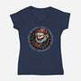 The Fall Of Secrets-Womens-V-Neck-Tee-glitchygorilla