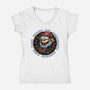 The Fall Of Secrets-Womens-V-Neck-Tee-glitchygorilla