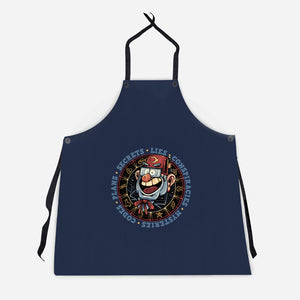 The Fall Of Secrets-Unisex-Kitchen-Apron-glitchygorilla