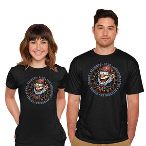 The Fall Of Secrets-Mens-Basic-Tee-glitchygorilla