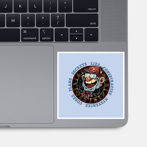 The Fall Of Secrets-None-Glossy-Sticker-glitchygorilla