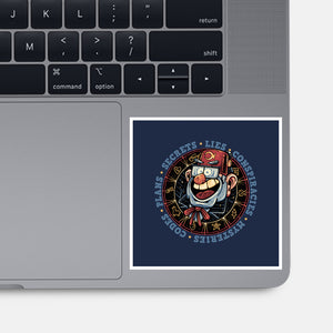 The Fall Of Secrets-None-Glossy-Sticker-glitchygorilla