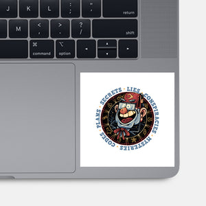 The Fall Of Secrets-None-Glossy-Sticker-glitchygorilla