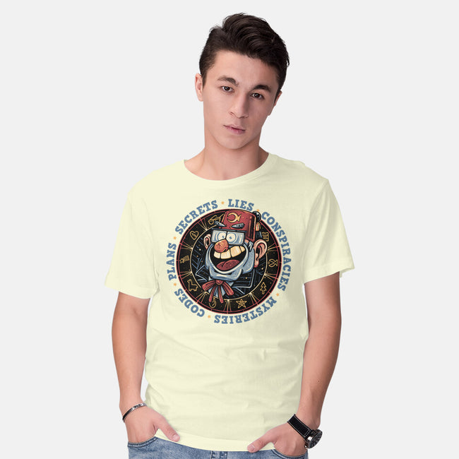 The Fall Of Secrets-Mens-Basic-Tee-glitchygorilla