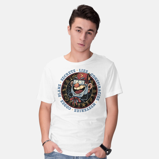 The Fall Of Secrets-Mens-Basic-Tee-glitchygorilla