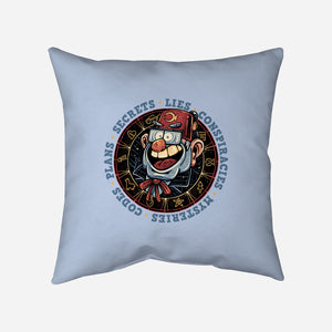 The Fall Of Secrets-None-Removable Cover w Insert-Throw Pillow-glitchygorilla