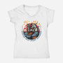 Mobile Suit Pilot Division-Womens-V-Neck-Tee-glitchygorilla