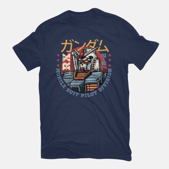Mobile Suit Pilot Division-Mens-Basic-Tee-glitchygorilla
