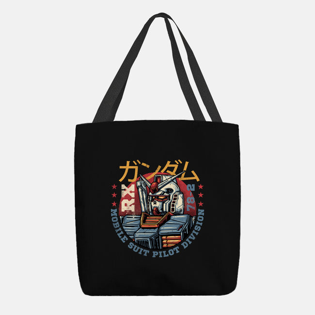 Mobile Suit Pilot Division-None-Basic Tote-Bag-glitchygorilla