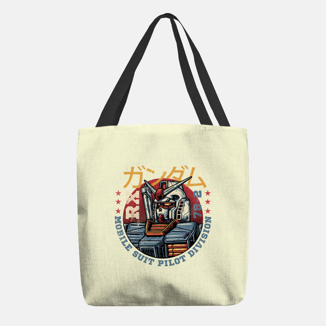 Mobile Suit Pilot Division-None-Basic Tote-Bag-glitchygorilla