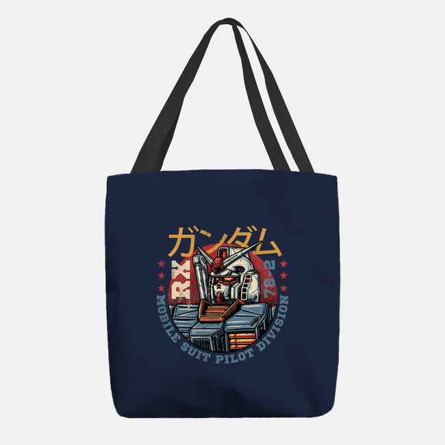 Mobile Suit Pilot Division-None-Basic Tote-Bag-glitchygorilla