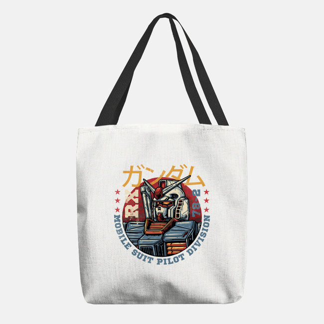 Mobile Suit Pilot Division-None-Basic Tote-Bag-glitchygorilla