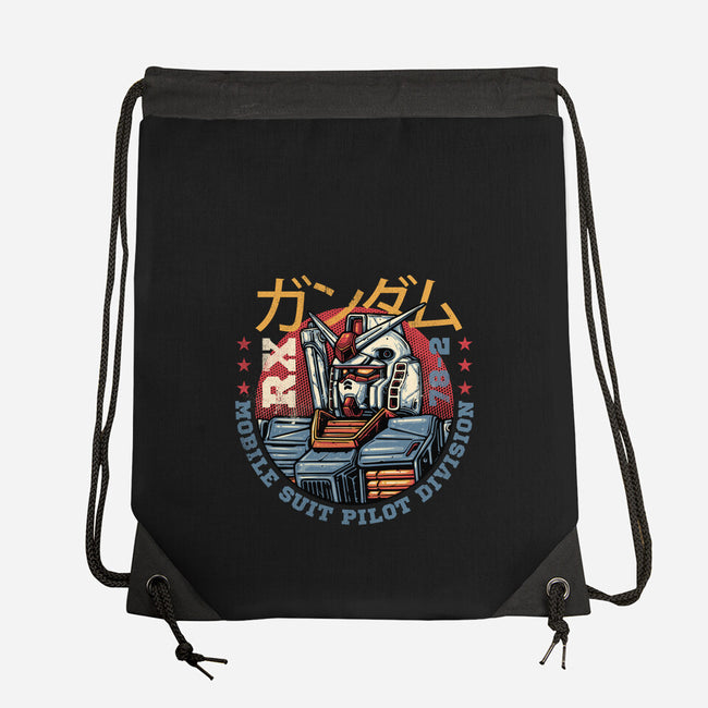 Mobile Suit Pilot Division-None-Drawstring-Bag-glitchygorilla