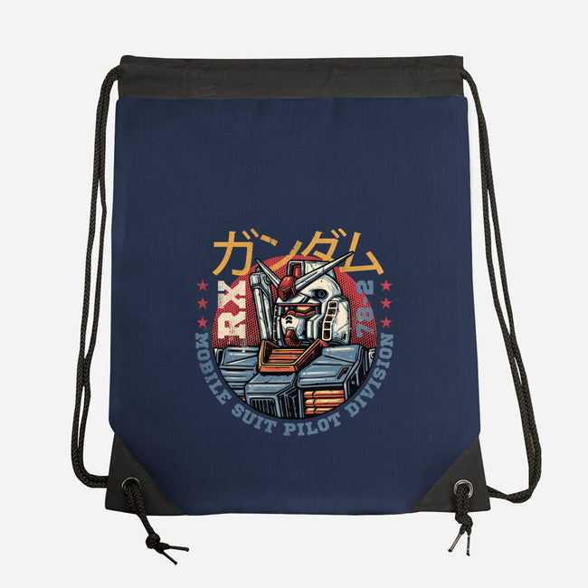 Mobile Suit Pilot Division-None-Drawstring-Bag-glitchygorilla