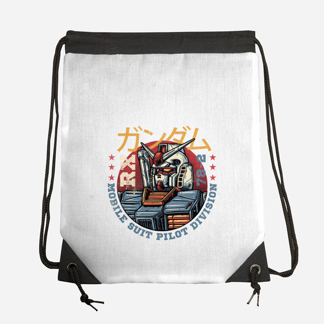 Mobile Suit Pilot Division-None-Drawstring-Bag-glitchygorilla