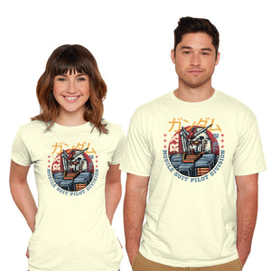 Mobile Suit Pilot Division-Mens-Basic-Tee-glitchygorilla