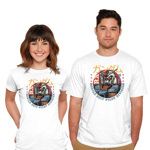 Mobile Suit Pilot Division-Mens-Basic-Tee-glitchygorilla