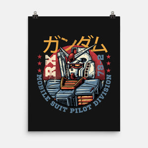 Mobile Suit Pilot Division-None-Matte-Poster-glitchygorilla