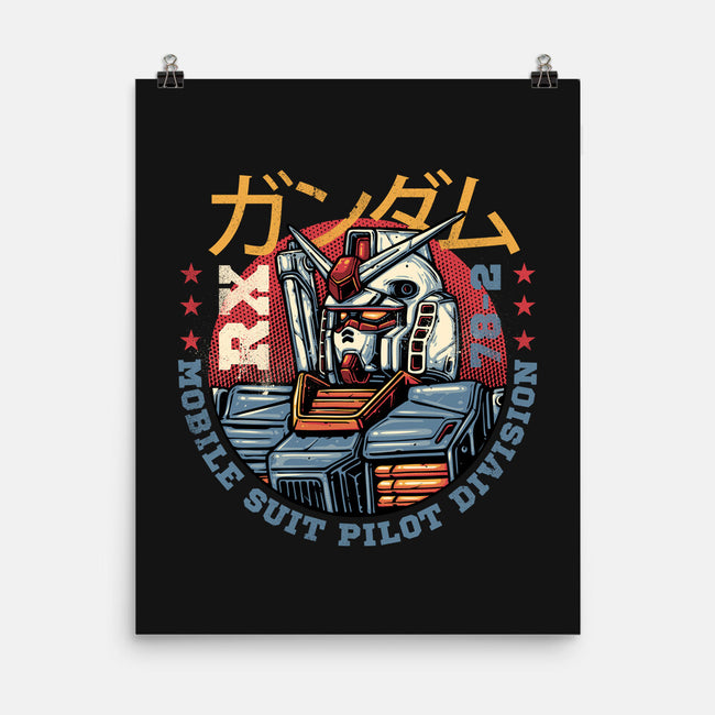 Mobile Suit Pilot Division-None-Matte-Poster-glitchygorilla