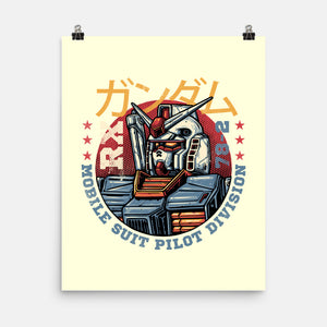 Mobile Suit Pilot Division-None-Matte-Poster-glitchygorilla