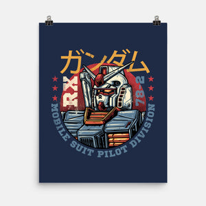 Mobile Suit Pilot Division-None-Matte-Poster-glitchygorilla