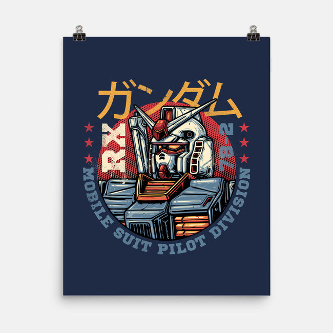 Mobile Suit Pilot Division-None-Matte-Poster-glitchygorilla