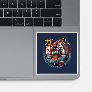 Mobile Suit Pilot Division-None-Glossy-Sticker-glitchygorilla