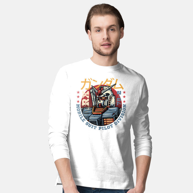 Mobile Suit Pilot Division-Mens-Long Sleeved-Tee-glitchygorilla