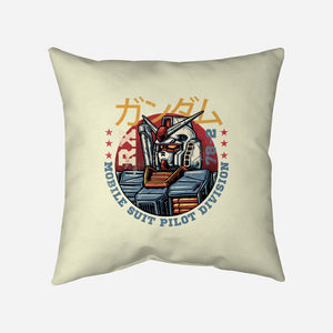 Mobile Suit Pilot Division-None-Removable Cover w Insert-Throw Pillow-glitchygorilla
