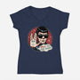Spock To The Hand-Womens-V-Neck-Tee-glitchygorilla