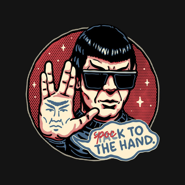Spock To The Hand-Mens-Basic-Tee-glitchygorilla
