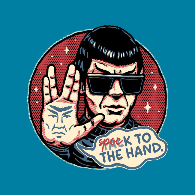 Spock To The Hand-Mens-Basic-Tee-glitchygorilla