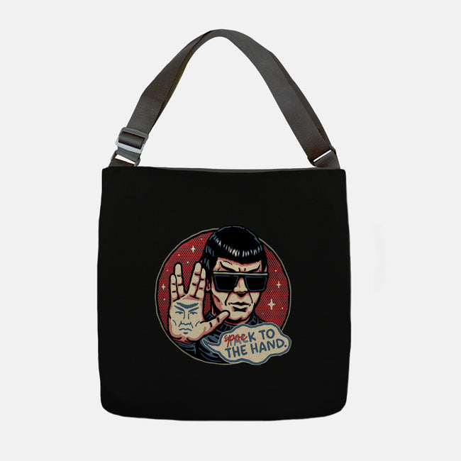 Spock To The Hand-None-Adjustable Tote-Bag-glitchygorilla