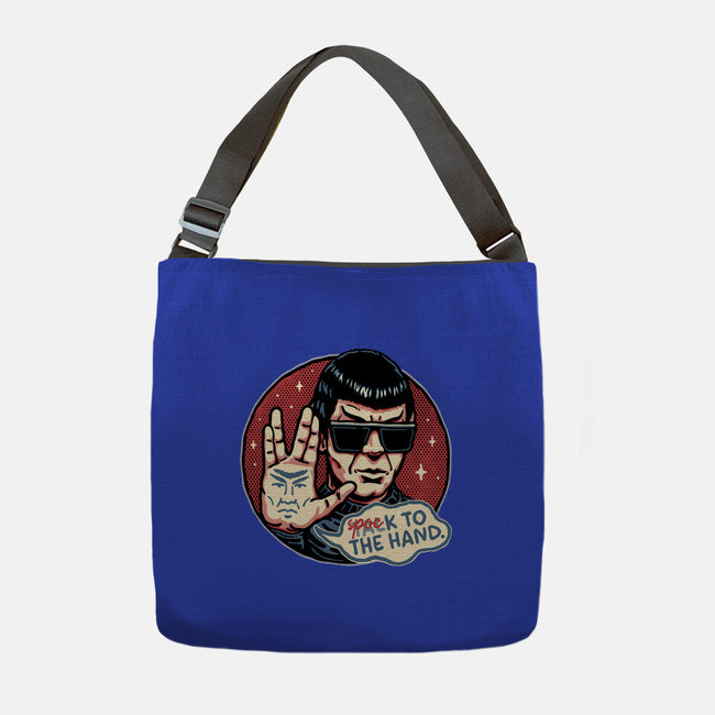 Spock To The Hand-None-Adjustable Tote-Bag-glitchygorilla